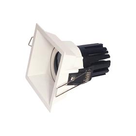 DM202789  Box 15 Powered by Philips 15W 1350lm 4000K 24° Engine, 350mA, White,Adjustable Deep Recessed Square Spotlight,IP20.